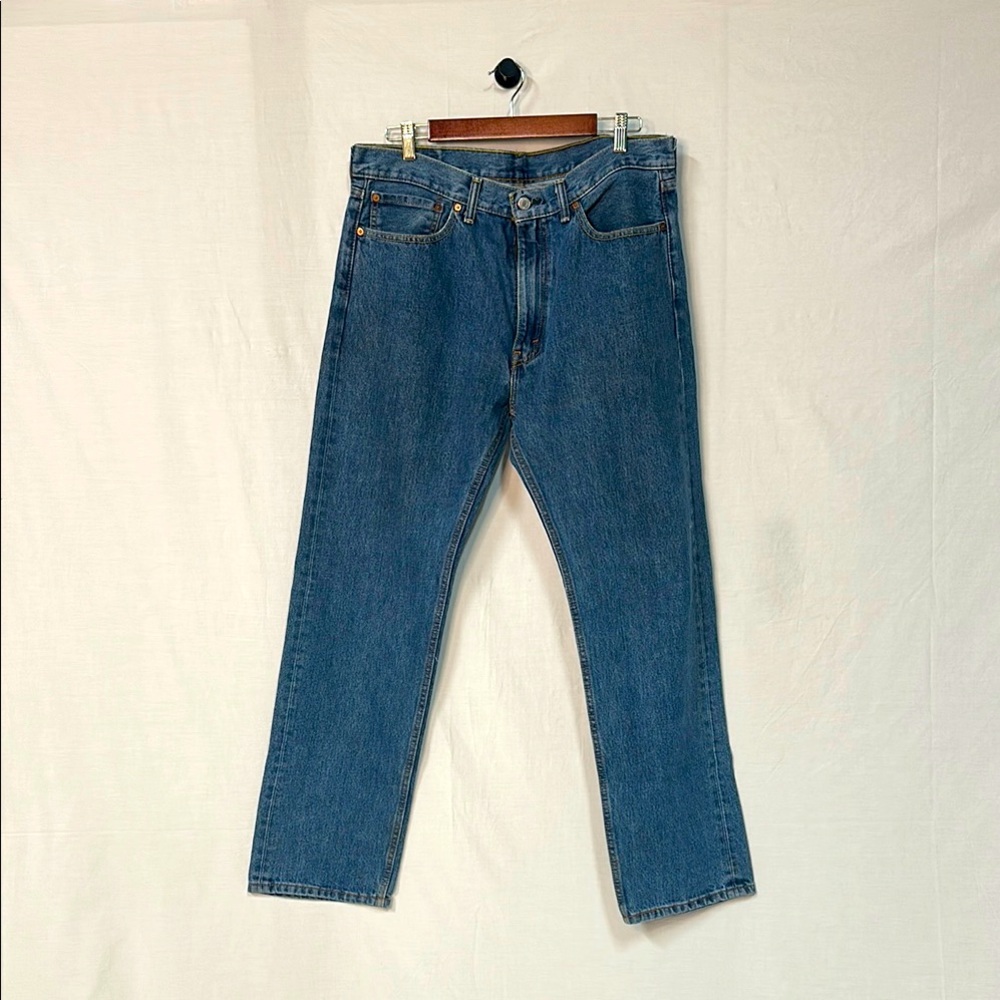 Levi's Blue Straight Leg Jeans Classic Style 505 size 36x32